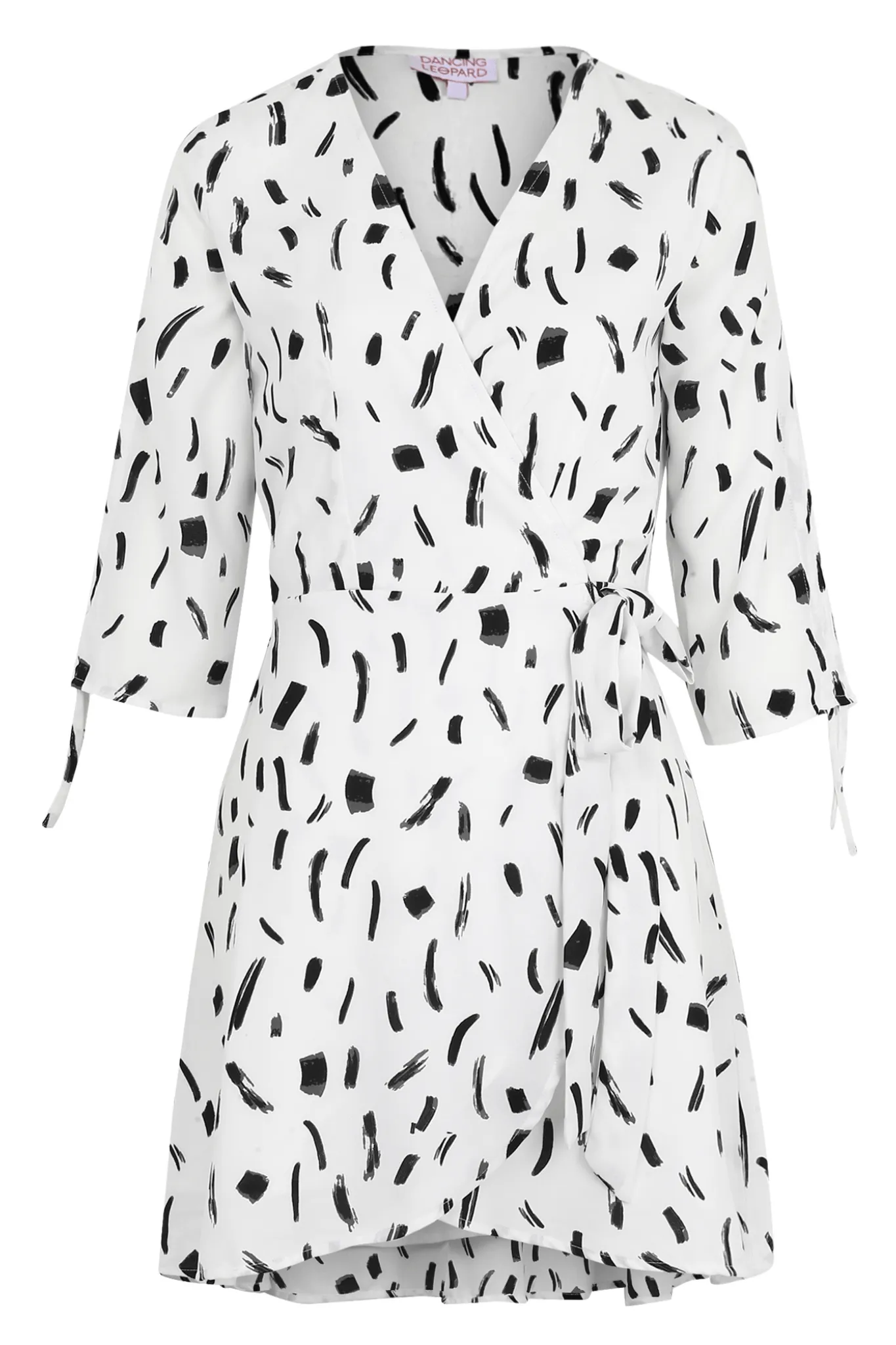 Trixie Mini Dress In Black And White