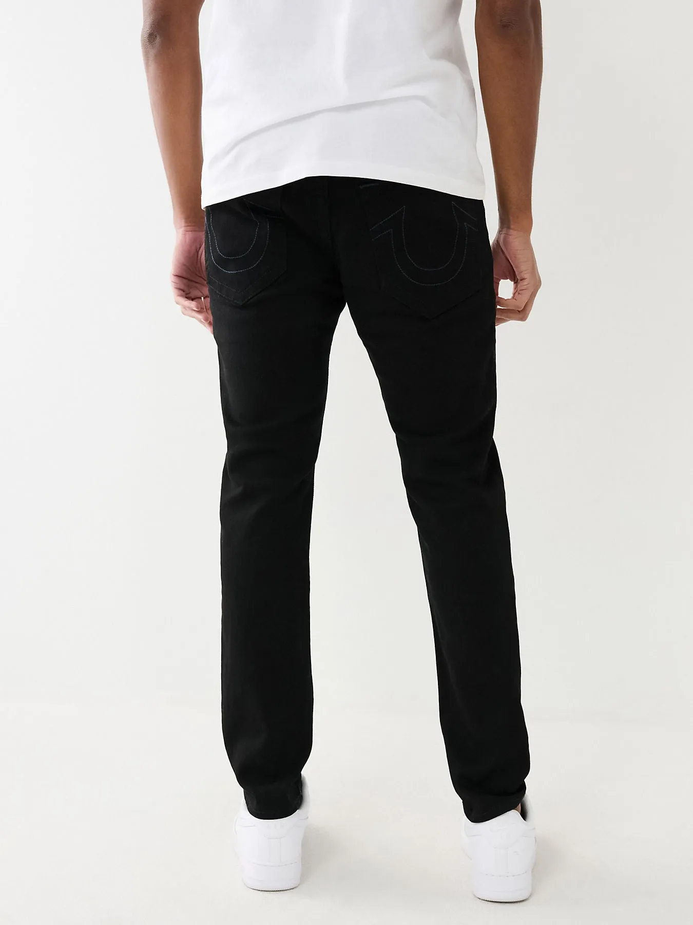 True Religion Mens SN Matt Skinny Fit Black Mid Rise Jeans