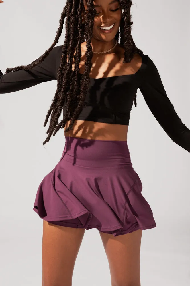 Twirl Skort - Plum