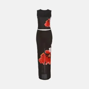 Tylora Bloom Set – Floral print – Long flowing skirt