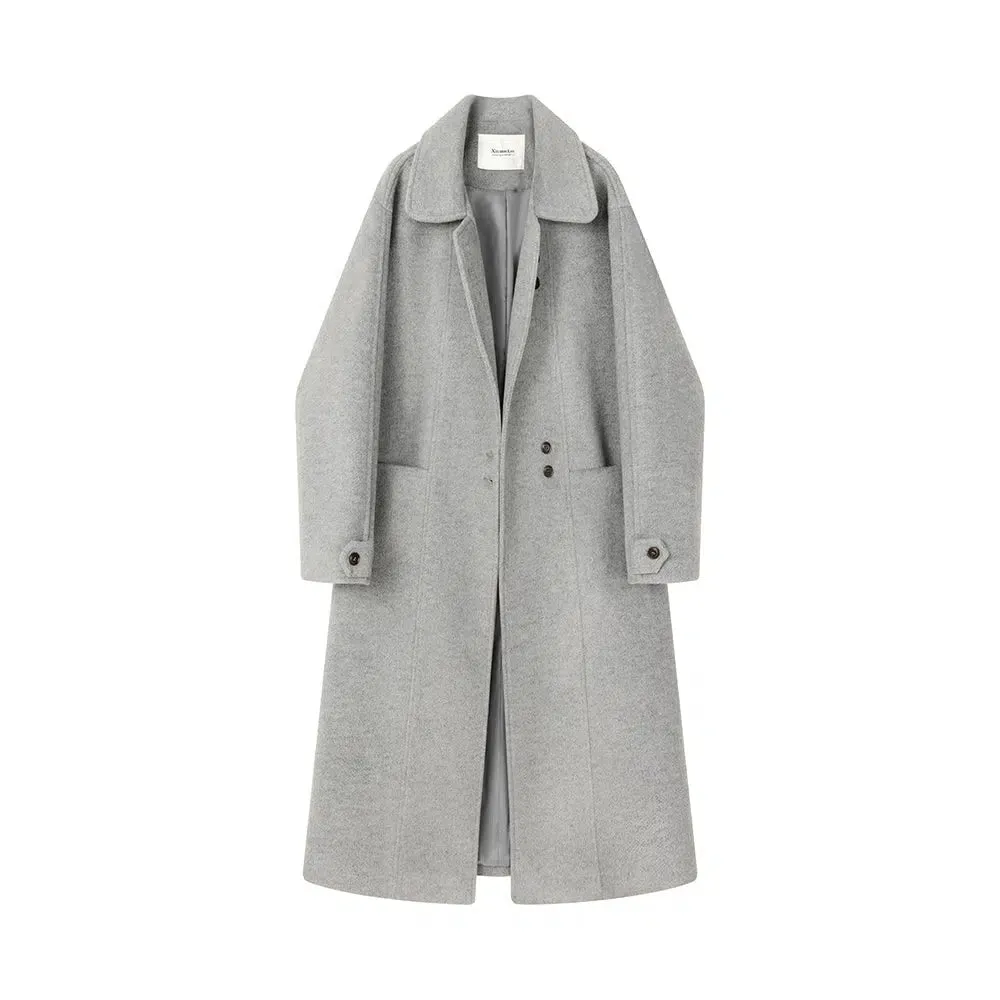 Unique Design Long Woolen Coat