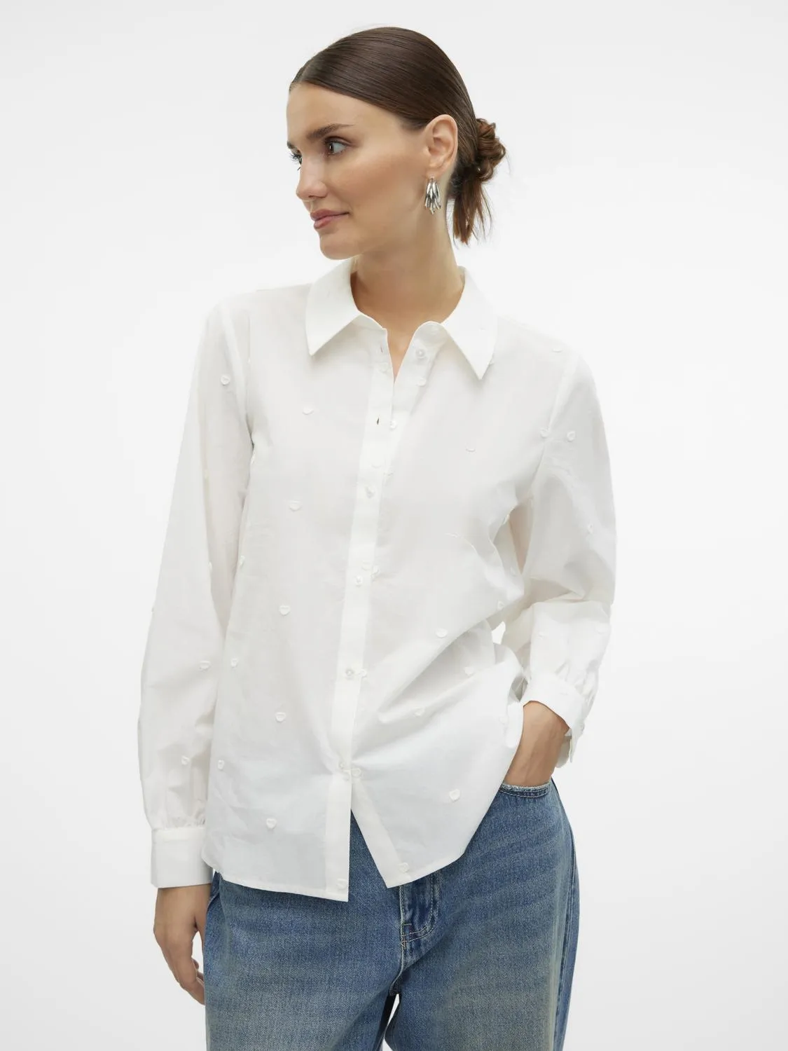 VMKELLY L/S HEART DETAIL SHIRT WVM