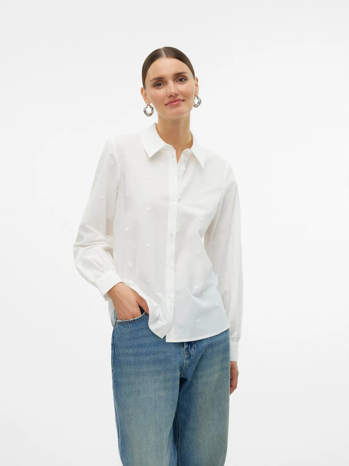 VMKELLY L/S HEART DETAIL SHIRT WVM