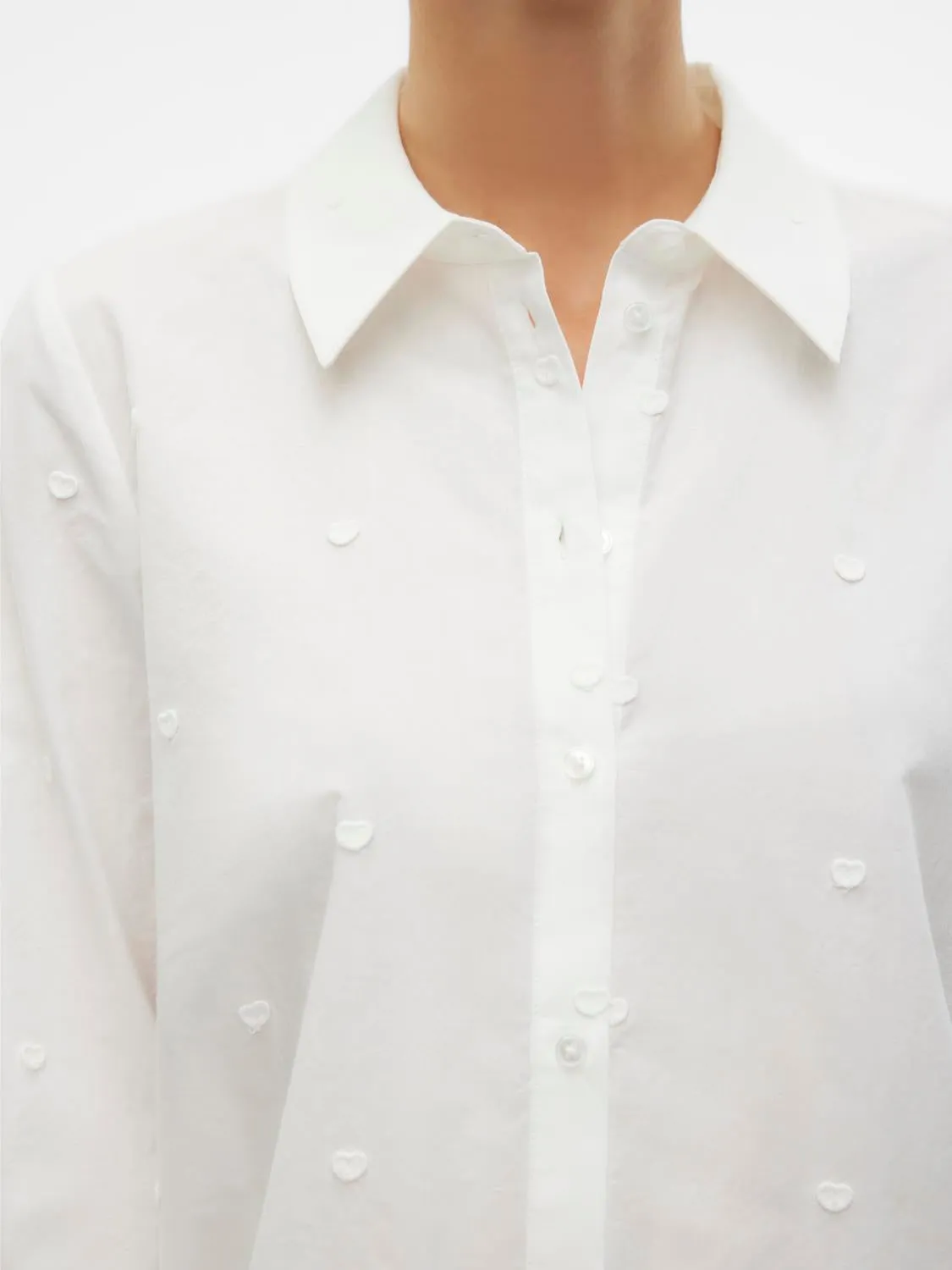 VMKELLY L/S HEART DETAIL SHIRT WVM