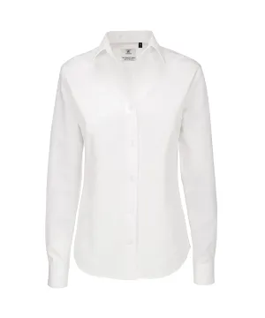 White - B&C Sharp long sleeve /women