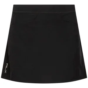 Womens 15 Inch Performance Pleated Skort Polo Black - AW24