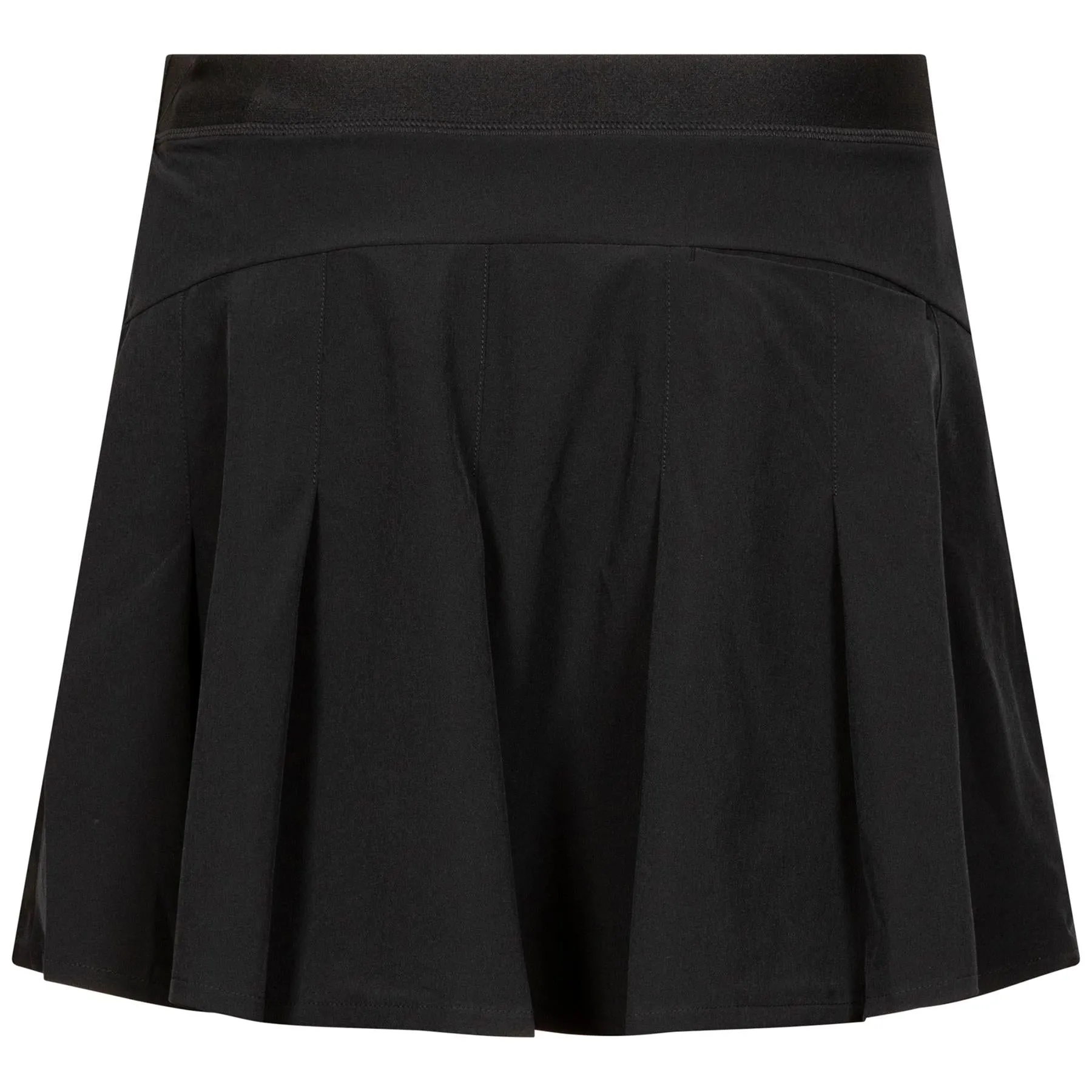 Womens 15 Inch Performance Pleated Skort Polo Black - AW24