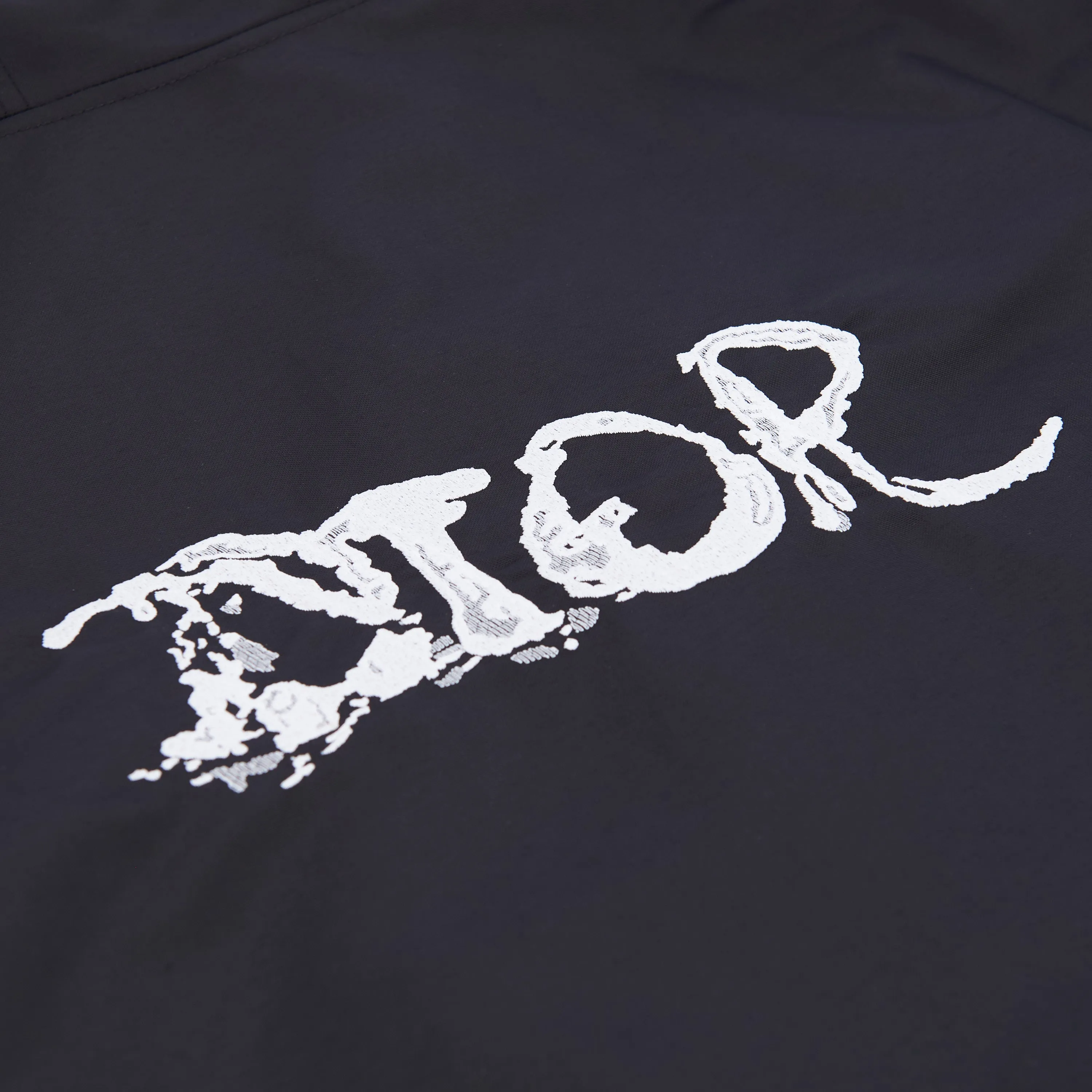 x PETER DOIG Parka Coat In Black Technical Cotton Canvas
